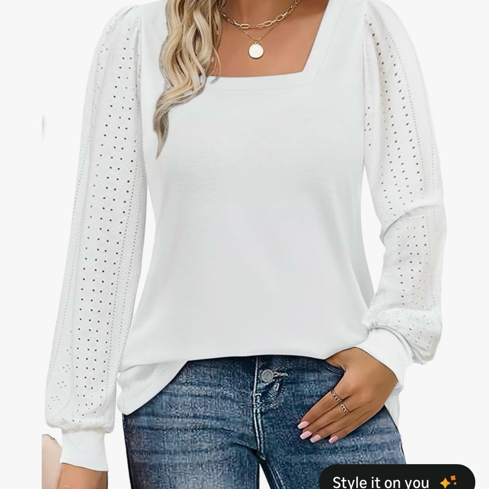 Elegant White Women's Top